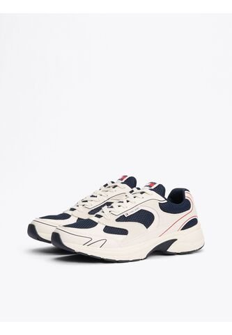 Tenis Negro Color Block Con Mezcla De Texturas Tommy Hilfiger Tommy Hilfiger