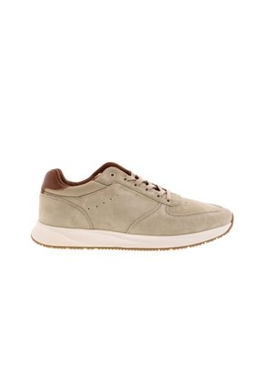 Tenis Beige Deportivos Híbridos De Ante Tommy Hilfiger