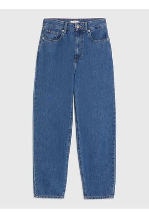 Jeans Cónicos De Talle Alto Y Corte Globo Tobilleros Tommy Hilfiger