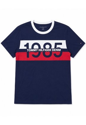Camiseta Manga Para Niño Corta Con Logo Tommy Hilfiger