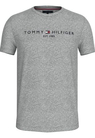 Camiseta Gris Con Logo Bordado En El Pecho Tommy Hilfiger Tommy Hilfiger