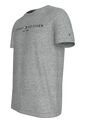 Camiseta Gris Con Logo Bordado En El Pecho Tommy Hilfiger de Tommy Hilfiger