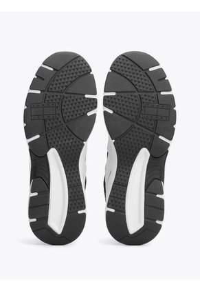 Tenis Negro Color Block Con Mezcla De Texturas Tommy Hilfiger