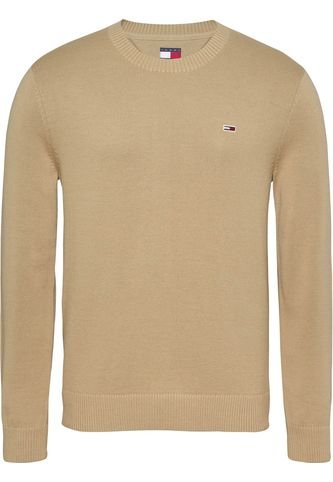 Suéter Beige Essential De Corte Slim Con Parche Tommy Jeans Tommy Hilfiger