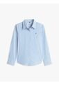 Camisa Celeste A Rayas De Corte Regular Tommy Hilfiger de Tommy Hilfiger