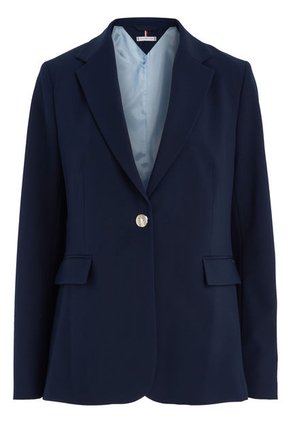 Americana De Traje Con Botonadura Sencilla Mujer Azul Tommy Hilfiger