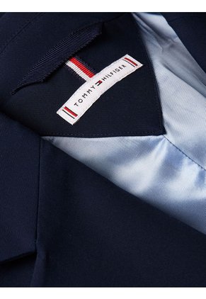 Americana De Traje Con Botonadura Sencilla Mujer Azul Tommy Hilfiger