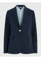 Americana De Traje Con Botonadura Sencilla Mujer Azul Tommy Hilfiger de Tommy Hilfiger