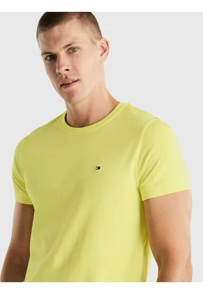 Camiseta Amarilla Essential Con Logo Tommy Hilfiger