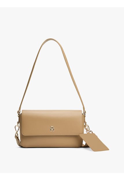Bolso Beige Mensajero TH Monogram Transformable Tommy Hilfiger