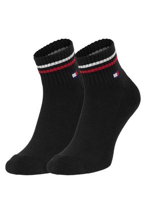 Pack Negro De 2 Calcecines Con Logo Tommy Hilfiger