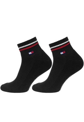 Pack Negro De 2 Calcecines Con Logo Tommy Hilfiger