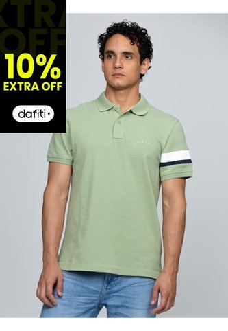 Polo Verde De Corte Regular Con Detalles De Cinta RWB Tommy Hilfiger Tommy Hilfiger
