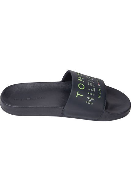 Sandalias Con Logo Hombre Azul Tommy Hilfiger