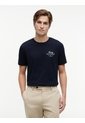 Camiseta Azul De Cuello Redondo De Punto Con Logo Tommy Hilfiger de Tommy Hilfiger