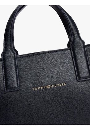 Bolso Azul Tote Con Correa Cruzada Textil Tommy Hilfiger