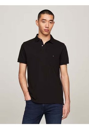 Polo 1985 De Corte Regular Hombre Negro Tommy Hilfiger