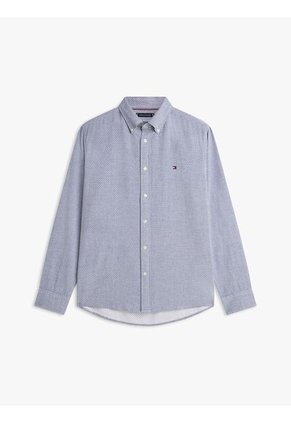 Camisa Azul TH Flex Regular Tommy Hilfiger