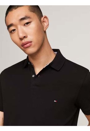 Polo 1985 De Corte Regular Hombre Negro Tommy Hilfiger