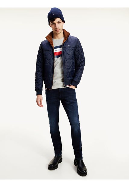 Jeans Azul Bleecker Ajustados Para Hombre Tommy Hilfiger