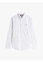 Camisa Celeste Flex Poplin Con Logo Tommy Hilfiger de Tommy Hilfiger
