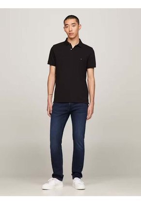 Polo 1985 De Corte Regular Hombre Negro Tommy Hilfiger