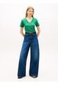 Camiseta Verde Slim Con Cuello En V Tommy Hilfiger de Tommy Hilfiger