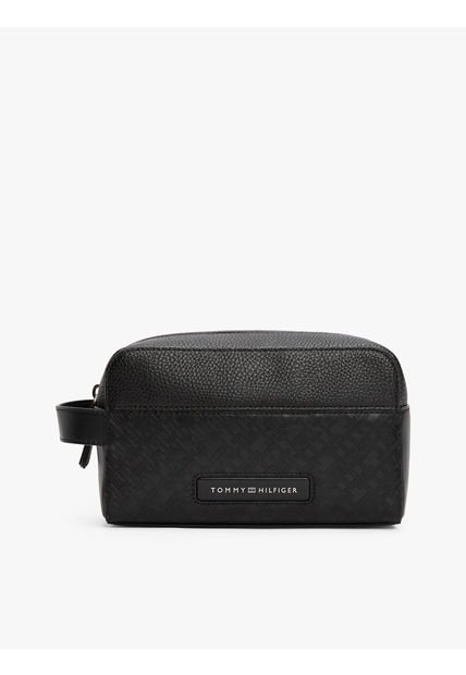 Neceser Negro Con Monogramas TH Tommy Hilfiger