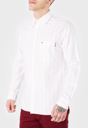 Camisa Blanco-Rosa Tommy Hilfiger