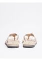 Sandalias Beige De Tejido Trenzado Con Monograma TH Tommy Hilfiger de Tommy Hilfiger