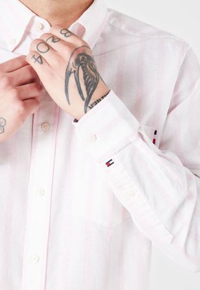 Camisa Blanco-Rosa Tommy Hilfiger