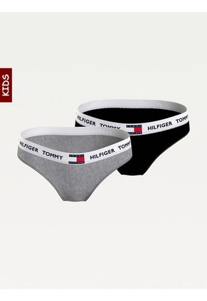 Pack De 2 Panties Tommy 85 Con Inscripción Niña Azul Hilfiger Tommy Hilfiger