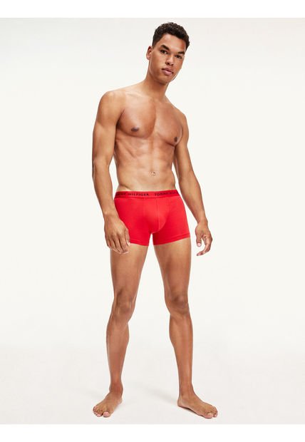 Pack De 3 Calzoncillos Trunk. Tommy Hilfiger Rojo