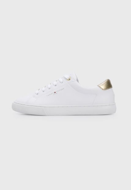 Tenis Lifestyle Blanco-Dorado Tommy Hilfiger