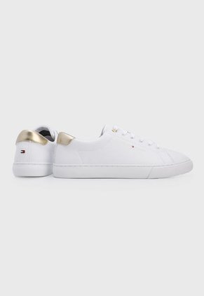 Tenis Lifestyle Blanco-Dorado Tommy Hilfiger