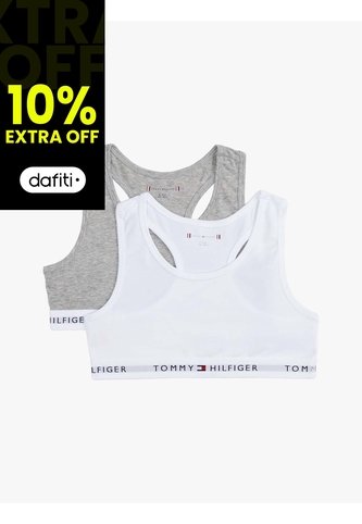 Pack Blanco De 2 Bralettes Signature Sin Relleno Tommy Hilfiger Tommy Hilfiger