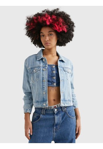 Chaqueta Jeans Izzie De Corte Slim Mujer Azul Tommy Jeans Tommy Hilfiger