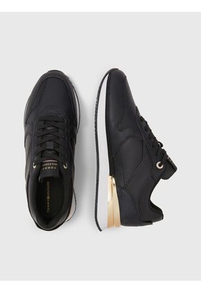 Tenis Elevated Con Detalles Distintivos Mujer Negro Tommy Hilfiger