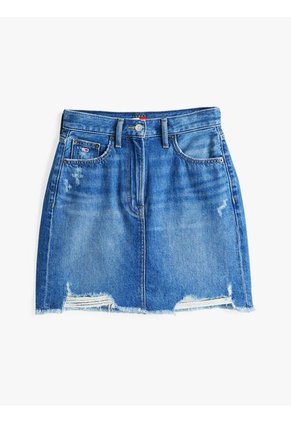 Minifalda Azul Denim Mom Desgastada Tommy Jeans