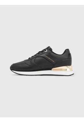 Tenis Elevated Con Detalles Distintivos Mujer Negro Tommy Hilfiger