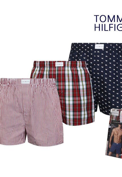 Pack Multicolor De 3 Bóxer Con Detalles Distintivos De Tommy Hilfiger Tommy Hilfiger