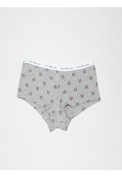 Shorty Gris Clásico Con Logo Tommy Hilfiger
