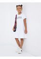Vestido Camiseta Con Logo Niña Blanco Tommy Hilfiger de Tommy Hilfiger