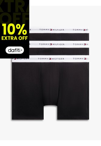 Pack Negro De 3 Calzoncillos Bóxer Signature Tommy Hilfiger Tommy Hilfiger