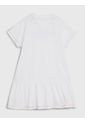 Vestido Camiseta Con Logo Niña Blanco Tommy Hilfiger de Tommy Hilfiger