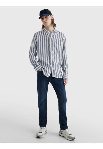 Jeans Bleecker Ajustados Hombre Azul Tommy Hilfiger