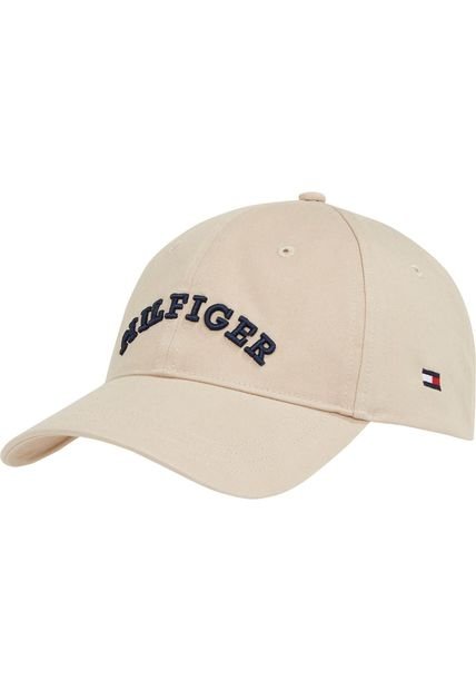 Gorra Beige De Béisbol Con Logo Del Monotipo Hilfiger Tommy Hilfiger