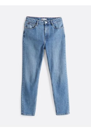 Jeans Azul Tobilleros Ajustados De Talle Alto Tommy Hilfiger