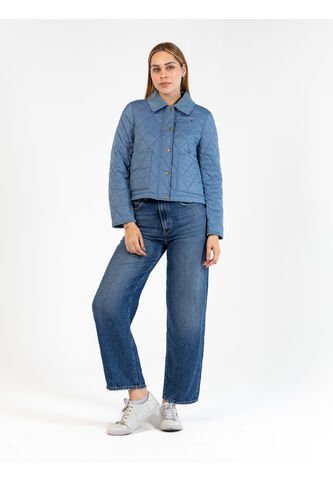 Chaqueta Azul Acolchada Quilted Con Logo Bordado Tommy Hilfiger Tommy Hilfiger