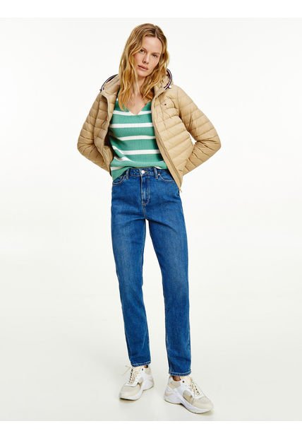 Cálida Chaqueta Con Un Diseño Contemporáneo Café Tommy Hilfiger